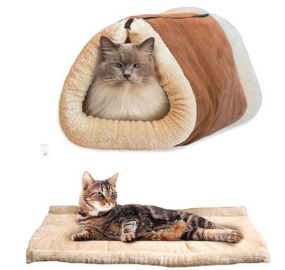 Cat Tunnel Sleeping Bag and Pet Nest Bed
