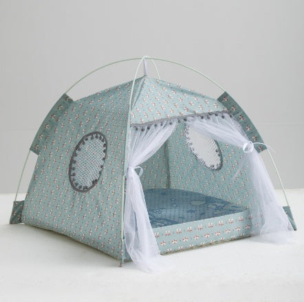 Cat Tent Cat House Enclosed Pet Bed
